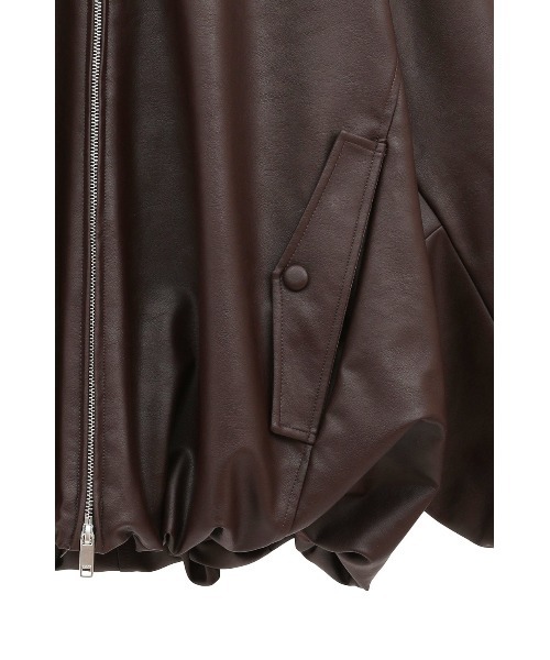 FAKE LEATHER BALLOON JACKET（その他アウター）｜CLANE（クラネ）の