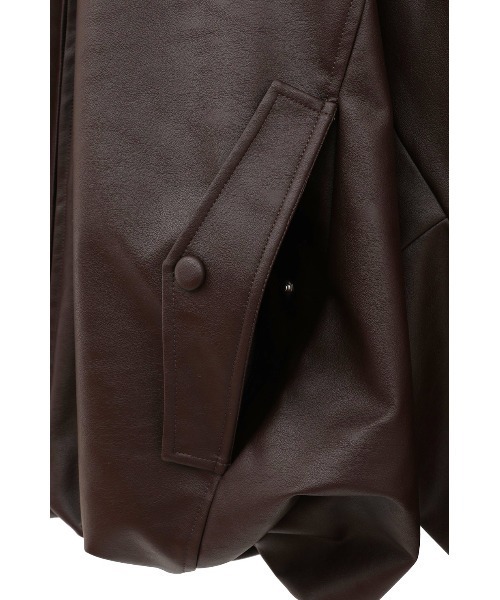 CLANE(クラネ)の「FAKE LEATHER BALLOON JACKET(その他アウター・レディース・アイボリー/ブラウン・1/2)」の20枚目の写真