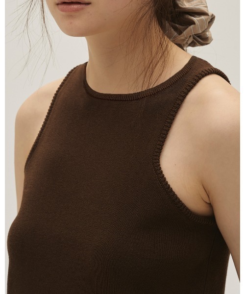 TODAYFUL（トゥデイフル）の「Crewneck Knit Tanktop（タンクトップ・レディース・キナリ/ブルー系その他/ブラック/ブラウン・FREE）」の7枚目の写真