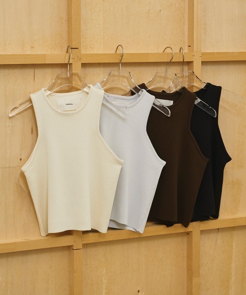 TODAYFUL（トゥデイフル）の「Crewneck Knit Tanktop（タンクトップ・レディース・キナリ/ブルー系その他/ブラック/ブラウン・FREE）」の8枚目の写真
