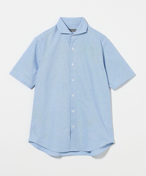 A DAY IN THE LIFE UNITED ARROWS(アデイインザライフユナイテッドアローズ)の「カラミ カッタウェイカラー ショートスリーブシャツ<A DAY IN THE LIFE>(シャツ/ブラウス・メンズ・ライトピンク/ライトブルー・L/M/S)」の2枚目の写真