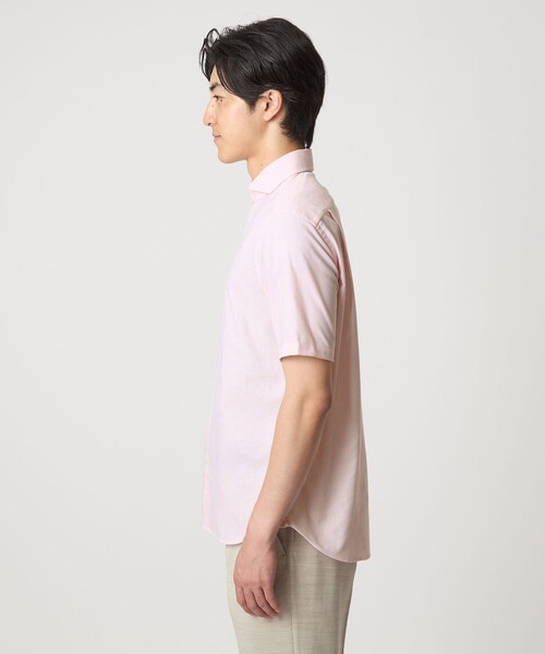 A DAY IN THE LIFE UNITED ARROWS(アデイインザライフユナイテッドアローズ)の「カラミ カッタウェイカラー ショートスリーブシャツ<A DAY IN THE LIFE>(シャツ/ブラウス・メンズ・ライトピンク/ライトブルー・L/M/S)」の7枚目の写真