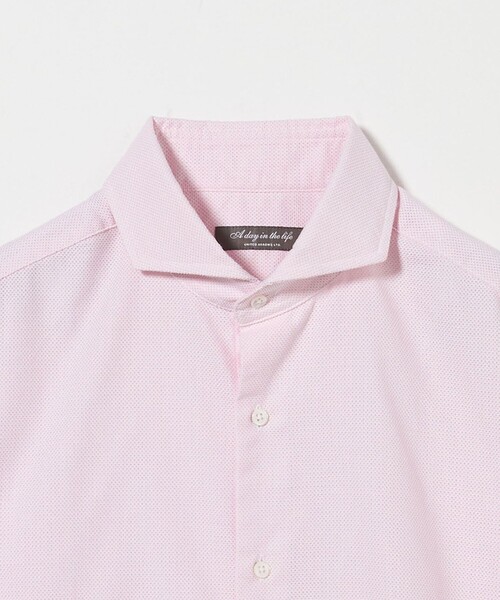 A DAY IN THE LIFE UNITED ARROWS(アデイインザライフユナイテッドアローズ)の「カラミ カッタウェイカラー ショートスリーブシャツ<A DAY IN THE LIFE>(シャツ/ブラウス・メンズ・ライトピンク/ライトブルー・L/M/S)」の11枚目の写真