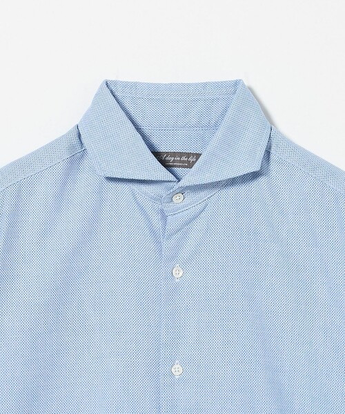 A DAY IN THE LIFE UNITED ARROWS(アデイインザライフユナイテッドアローズ)の「カラミ カッタウェイカラー ショートスリーブシャツ<A DAY IN THE LIFE>(シャツ/ブラウス・メンズ・ライトピンク/ライトブルー・L/M/S)」の15枚目の写真