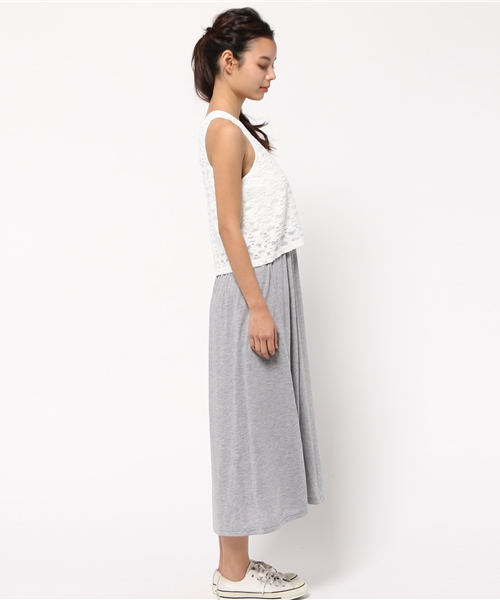 OUTLET（アウトレット）の「【Discoat Petit】レーストップマキシOP（ワンピース・レディース・杢グレー・MEDIUM）」の3枚目の写真