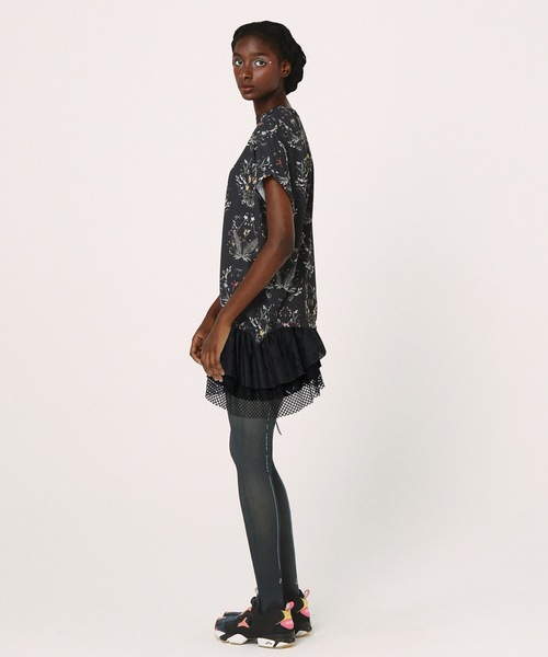 BEDSIDEDRAMA(ベットサイドドラマ)の「Frill Collar and Wrap Tutu Skirt(スカート・レディース・ブラック/ホワイト・1)」の4枚目の写真