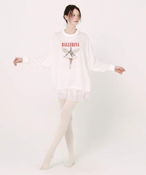 BEDSIDEDRAMA(ベットサイドドラマ)の「Frill Collar and Wrap Tutu Skirt(スカート・レディース・ブラック/ホワイト・1)」の7枚目の写真