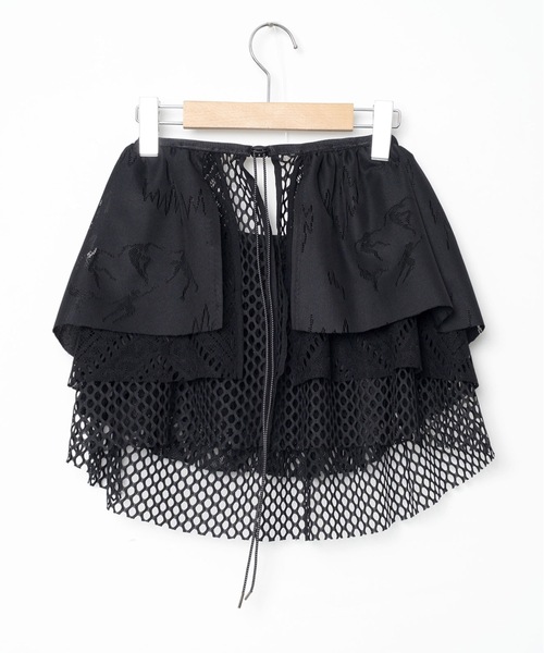 BEDSIDEDRAMA(ベットサイドドラマ)の「Frill Collar and Wrap Tutu Skirt(スカート・レディース・ブラック/ホワイト・1)」の10枚目の写真