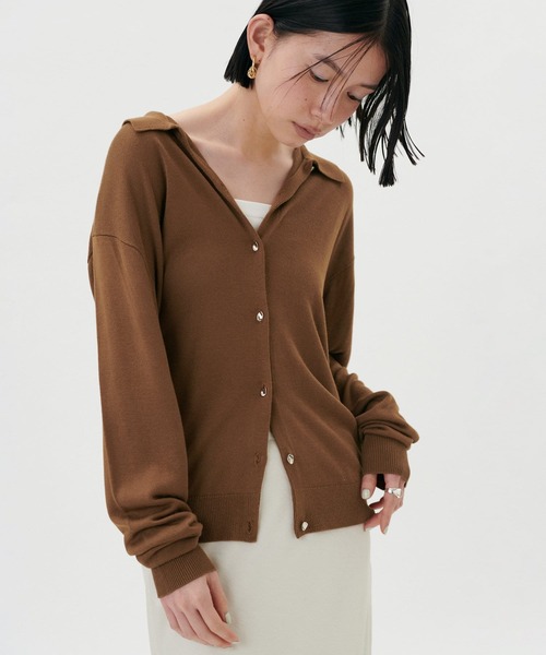 LARUTA(ラルータ)の「【LARUTA】テロポロニット(ニット/セーター・レディース・ブラウン/ブラック/チャコールグレー・FREE)」の19枚目の写真