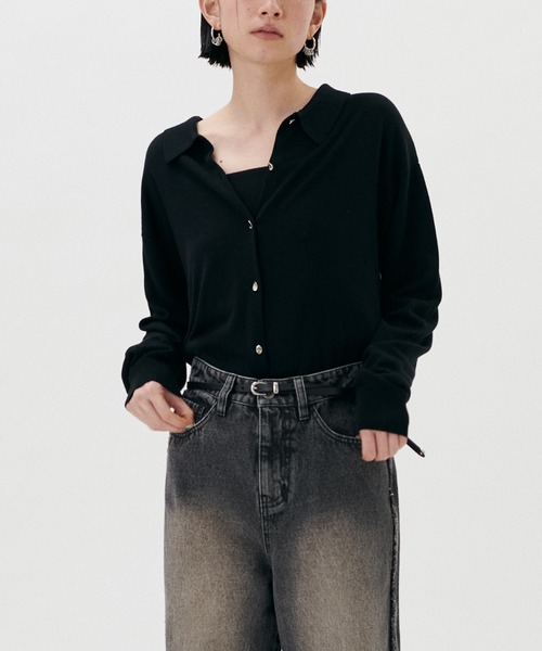 LARUTA(ラルータ)の「【LARUTA】テロポロニット(ニット/セーター・レディース・ブラウン/ブラック/チャコールグレー・FREE)」の10枚目の写真