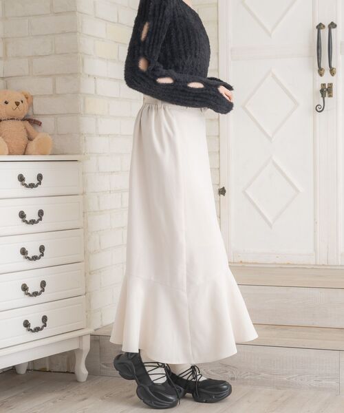 ems excite（エムズエキサイト）の「共ベルトマーメイドSK（スカート・レディース・グレー系その他2/ブラック/ナチュラル・FREE）」の9枚目の写真