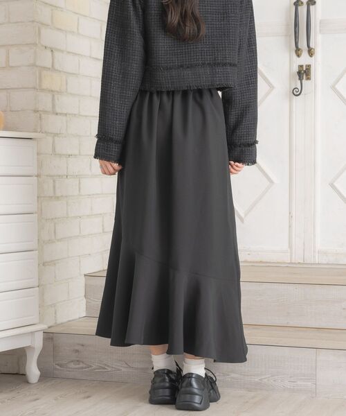 ems excite（エムズエキサイト）の「共ベルトマーメイドSK（スカート・レディース・グレー系その他2/ブラック/ナチュラル・FREE）」の19枚目の写真