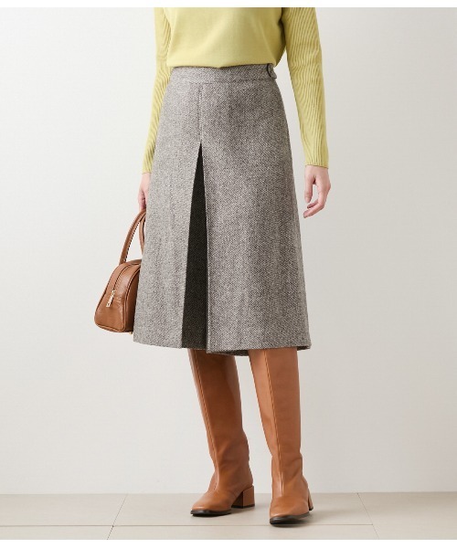 ニューヨーカー（NEWYORKER）/ブロークンヘリンボーンツィード キュロットパンツ セール】ブロークンヘリンボーンツィード キュロットパンツ（その他