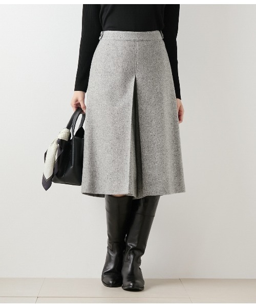 ニューヨーカー（NEWYORKER）/ブロークンヘリンボーンツィード キュロットパンツ セール】ブロークンヘリンボーンツィード キュロットパンツ（その他