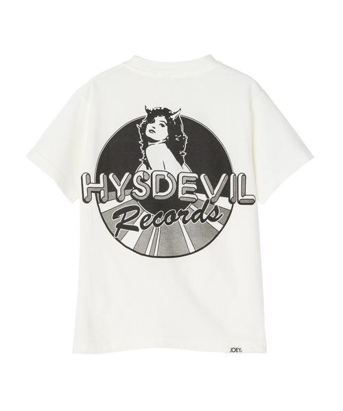 JOEY HYSTERIC（ジョーイヒステリック）の「HYS DEVIL RECORDS Tシャツ（Tシャツ/カットソー・キッズ・ホワイト系その他2/ブラック・LARGE）」の3枚目の写真