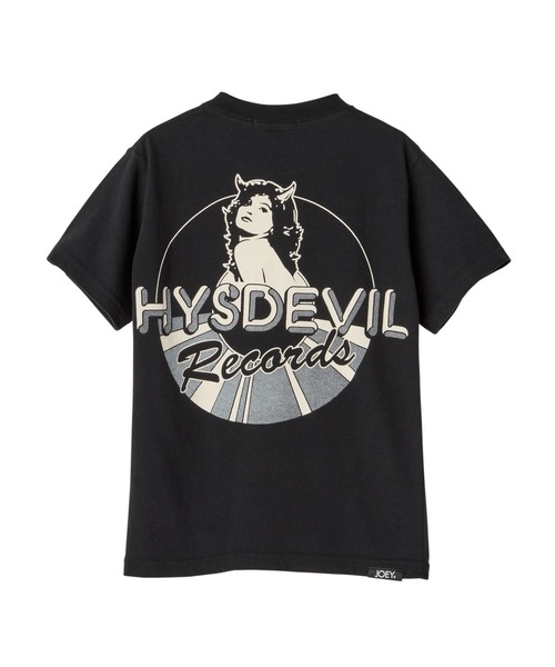 JOEY HYSTERIC（ジョーイヒステリック）の「HYS DEVIL RECORDS Tシャツ（Tシャツ/カットソー・キッズ・ホワイト系その他2/ブラック・LARGE）」の4枚目の写真