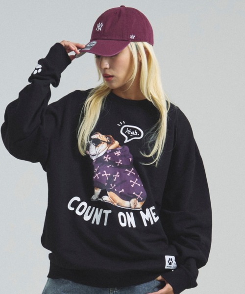 JACKROSE（ジャックローズ）の「JE-Yeah.DOG&CAT.Nikukyu-クルースウェット（スウェット・メンズ・その他1/その他2/その他3/その他4・S/M/L）」の3枚目の写真