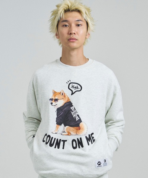 JACKROSE（ジャックローズ）の「JE-Yeah.DOG&CAT.Nikukyu-クルースウェット（スウェット・メンズ・その他1/その他2/その他3/その他4・S/M/L）」の9枚目の写真