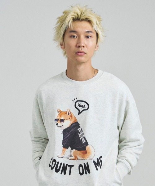 JACKROSE（ジャックローズ）の「JE-Yeah.DOG&CAT.Nikukyu-クルースウェット（スウェット・メンズ・その他1/その他2/その他3/その他4・S/M/L）」の10枚目の写真