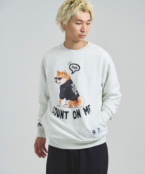 JACKROSE（ジャックローズ）の「JE-Yeah.DOG&CAT.Nikukyu-クルースウェット（スウェット・メンズ・その他1/その他2/その他3/その他4・S/M/L）」の11枚目の写真