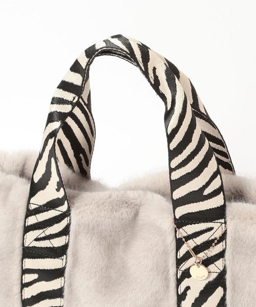 Elura（エルーラ）の「ミンクライクファートートＭ/607563（トートバッグ・レディース・ブラウン/グレー・FREE）」の16枚目の写真