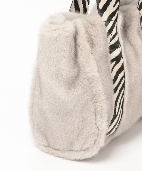 Elura（エルーラ）の「ミンクライクファートートＭ/607563（トートバッグ・レディース・ブラウン/グレー・FREE）」の18枚目の写真