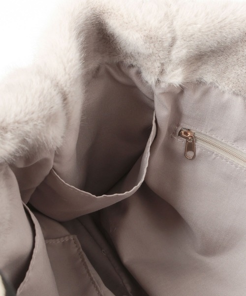 Elura（エルーラ）の「ミンクライクファートートＭ/607563（トートバッグ・レディース・ブラウン/グレー・FREE）」の20枚目の写真