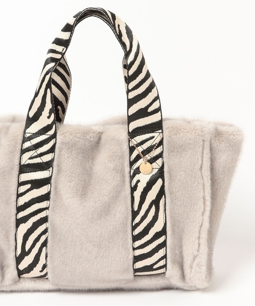 Elura（エルーラ）の「ミンクライクファートートＭ/607563（トートバッグ・レディース・ブラウン/グレー・FREE）」の21枚目の写真