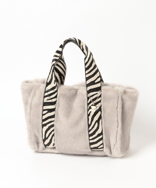 Elura（エルーラ）の「ミンクライクファートートＭ/607563（トートバッグ・レディース・ブラウン/グレー・FREE）」の11枚目の写真