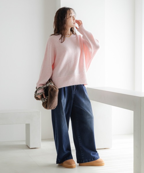 Elura（エルーラ）の「ミンクライクファートートＭ/607563（トートバッグ・レディース・ブラウン/グレー・FREE）」の9枚目の写真