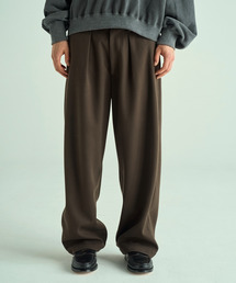 VICTIM（ヴィクティム）の「VICTIM ヴィクティム / WIDE EASY PANTS 圧縮フラノワイドイージーパンツ / VTM-25-P-102（スラックス）」