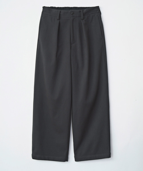 VICTIM（ヴィクティム）の「VICTIM ヴィクティム / WIDE EASY PANTS 圧縮フラノワイドイージーパンツ / VTM-25-P-102（スラックス・メンズ・ブラック/ブラウン/チャコールグレー・1/2/3）」の6枚目の写真