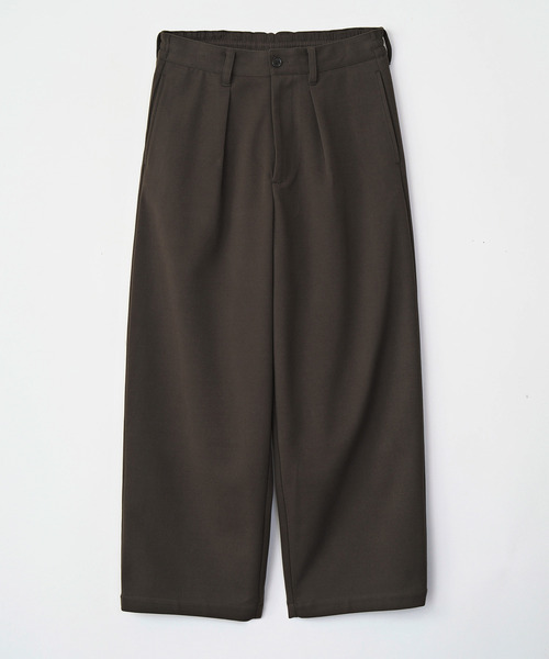 VICTIM（ヴィクティム）の「VICTIM ヴィクティム / WIDE EASY PANTS 圧縮フラノワイドイージーパンツ / VTM-25-P-102（スラックス・メンズ・ブラック/ブラウン/チャコールグレー・1/2/3）」の7枚目の写真