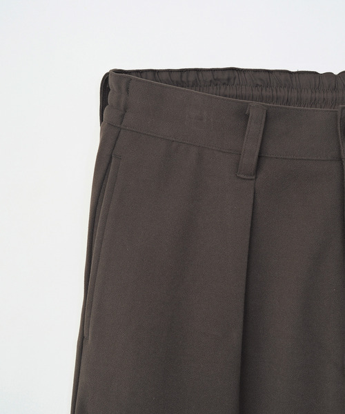 VICTIM（ヴィクティム）の「VICTIM ヴィクティム / WIDE EASY PANTS 圧縮フラノワイドイージーパンツ / VTM-25-P-102（スラックス・メンズ・ブラック/ブラウン/チャコールグレー・1/2/3）」の10枚目の写真