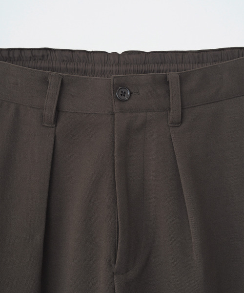 VICTIM（ヴィクティム）の「VICTIM ヴィクティム / WIDE EASY PANTS 圧縮フラノワイドイージーパンツ / VTM-25-P-102（スラックス・メンズ・ブラック/ブラウン/チャコールグレー・1/2/3）」の11枚目の写真