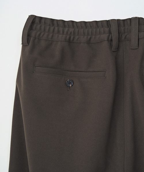 VICTIM（ヴィクティム）の「VICTIM ヴィクティム / WIDE EASY PANTS 圧縮フラノワイドイージーパンツ / VTM-25-P-102（スラックス・メンズ・ブラック/ブラウン/チャコールグレー・1/2/3）」の12枚目の写真