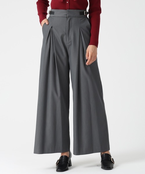 MISCH MASCH(ミッシュマッシュ)の「2025秋冬新作 サイドベルト付きワイドパンツ(その他パンツ・レディース・グレー/ピンク・S/M)」の3枚目の写真