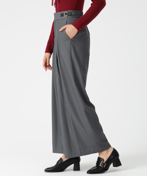 MISCH MASCH(ミッシュマッシュ)の「2025秋冬新作 サイドベルト付きワイドパンツ(その他パンツ・レディース・グレー/ピンク・S/M)」の5枚目の写真