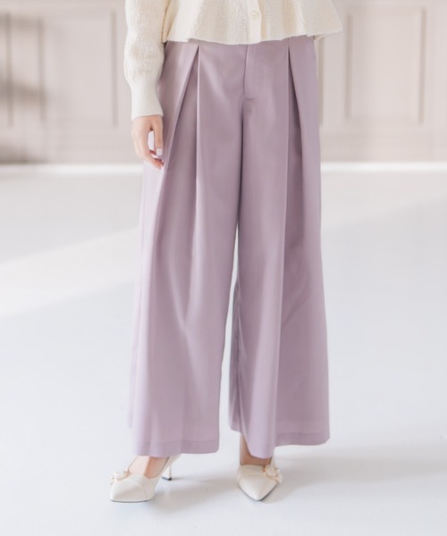 MISCH MASCH(ミッシュマッシュ)の「2025秋冬新作 サイドベルト付きワイドパンツ(その他パンツ・レディース・グレー/ピンク・S/M)」の19枚目の写真