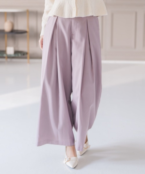 MISCH MASCH(ミッシュマッシュ)の「2025秋冬新作 サイドベルト付きワイドパンツ(その他パンツ・レディース・グレー/ピンク・S/M)」の18枚目の写真