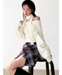 RESEXXY | ビックカラーチョーカーニットトップス(ニット/セーター)