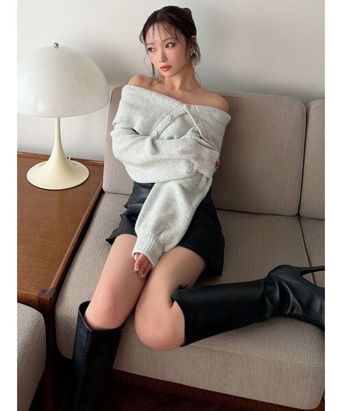 RESEXXY(リゼクシー)の「ビックカラーチョーカーニットトップス(ニット/セーター・レディース・ホワイト/グレー/レッド・FREE)」の22枚目の写真