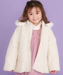 SLAP SLIP(スラップスリップ)のファー付きフードキルト中綿ジャケット(80~130cm)(ダウンジャケット/コート)