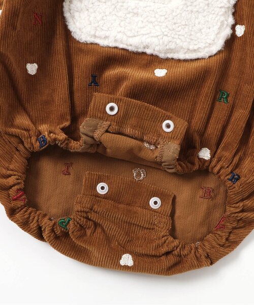 apres les cours（アプレレクール）の「【リンク】tiny bear サロペット（その他ベビーウェア・キッズ・レッド/キャメル・80/70）」の18枚目の写真