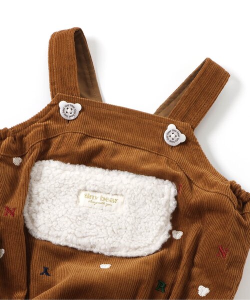 apres les cours（アプレレクール）の「【リンク】tiny bear サロペット（その他ベビーウェア・キッズ・レッド/キャメル・80/70）」の11枚目の写真