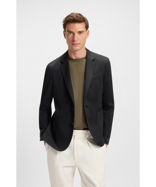 BECKHAM x BOSS ブレザー メランジ コットンブレンド