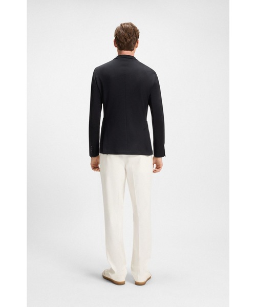 BOSS(ボス)の「BECKHAM x BOSS ブレザー メランジ コットンブレンド(テーラードジャケット・メンズ・ダークブルー・52/44/46/50/48/54/56)」の4枚目の写真