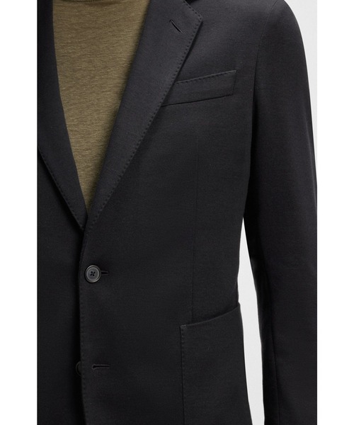 BOSS(ボス)の「BECKHAM x BOSS ブレザー メランジ コットンブレンド(テーラードジャケット・メンズ・ダークブルー・52/44/46/50/48/54/56)」の3枚目の写真
