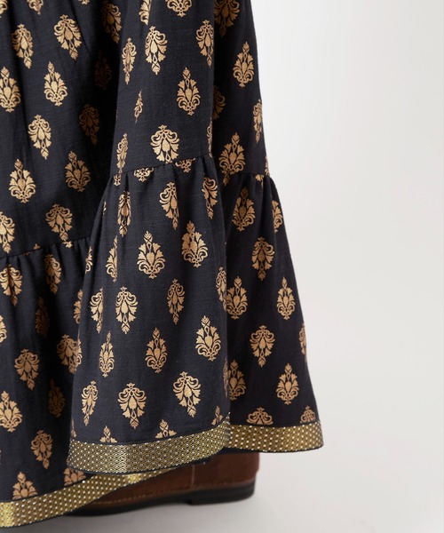 チャイハネ（チャイハネ）の「【チャイハネ】オーピュレティアードスカート（スカート・レディース・ホワイト/ブラック/レッド・FREE）」の5枚目の写真