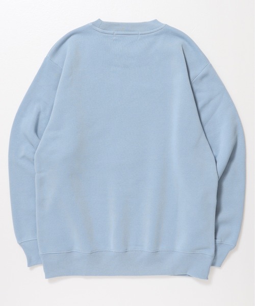 水色 クルーネック トレーナー セール】【DISNEY/ディズニー】ミッキーマウス裏起毛サガラ刺繍クルー